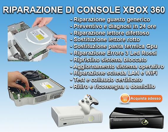 Servizio Riparazione Xbox 360