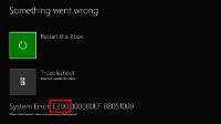 Riparazione XBOX ONE bloccata dopo aggiornamento: Errore Sistema E100, E101, E102, E106, E200 o E203